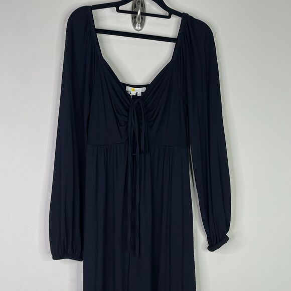 New Boden Tie Detail Jersey Maxi Dress with Pockets Women's Size 6 - Picture 7 of 12